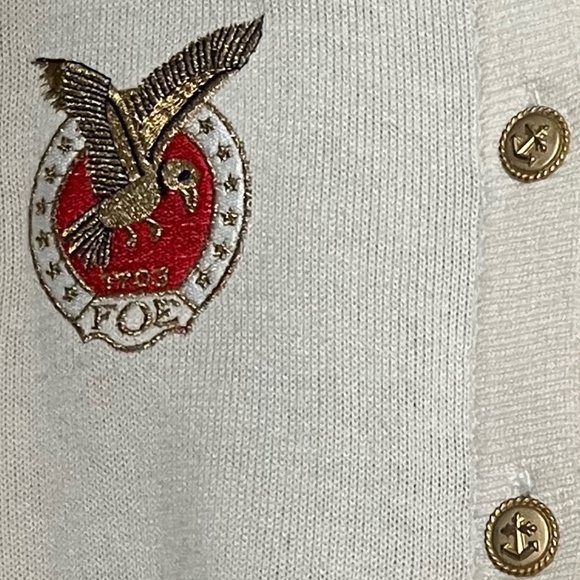 Ivory Nautical Design Sweater - Vintage Mondi - NWOT - Picture 2 of 5